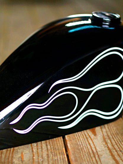 Flames Tank Decal - Matte 2