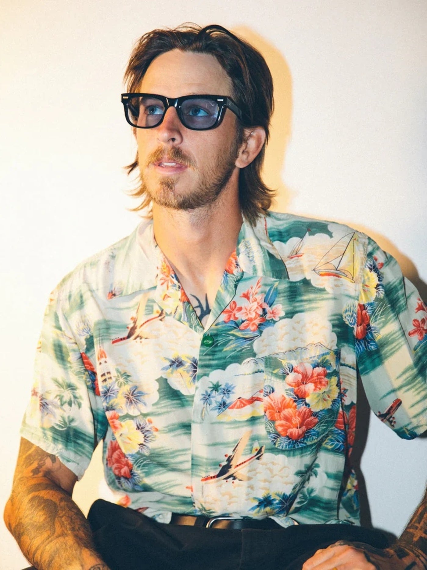 DECADE EYEWEAR | MELVIN 80s - GLOSS BLACK/BLUE