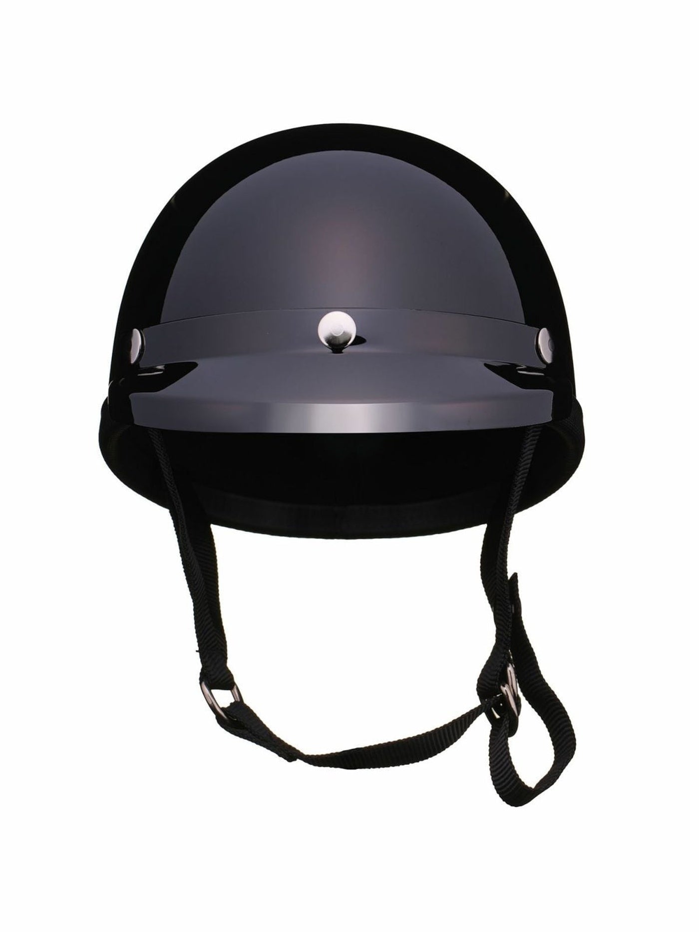TT&CO. | EAGLE ROAD HALF HELMET BLACK with MINI VISOR BLACK