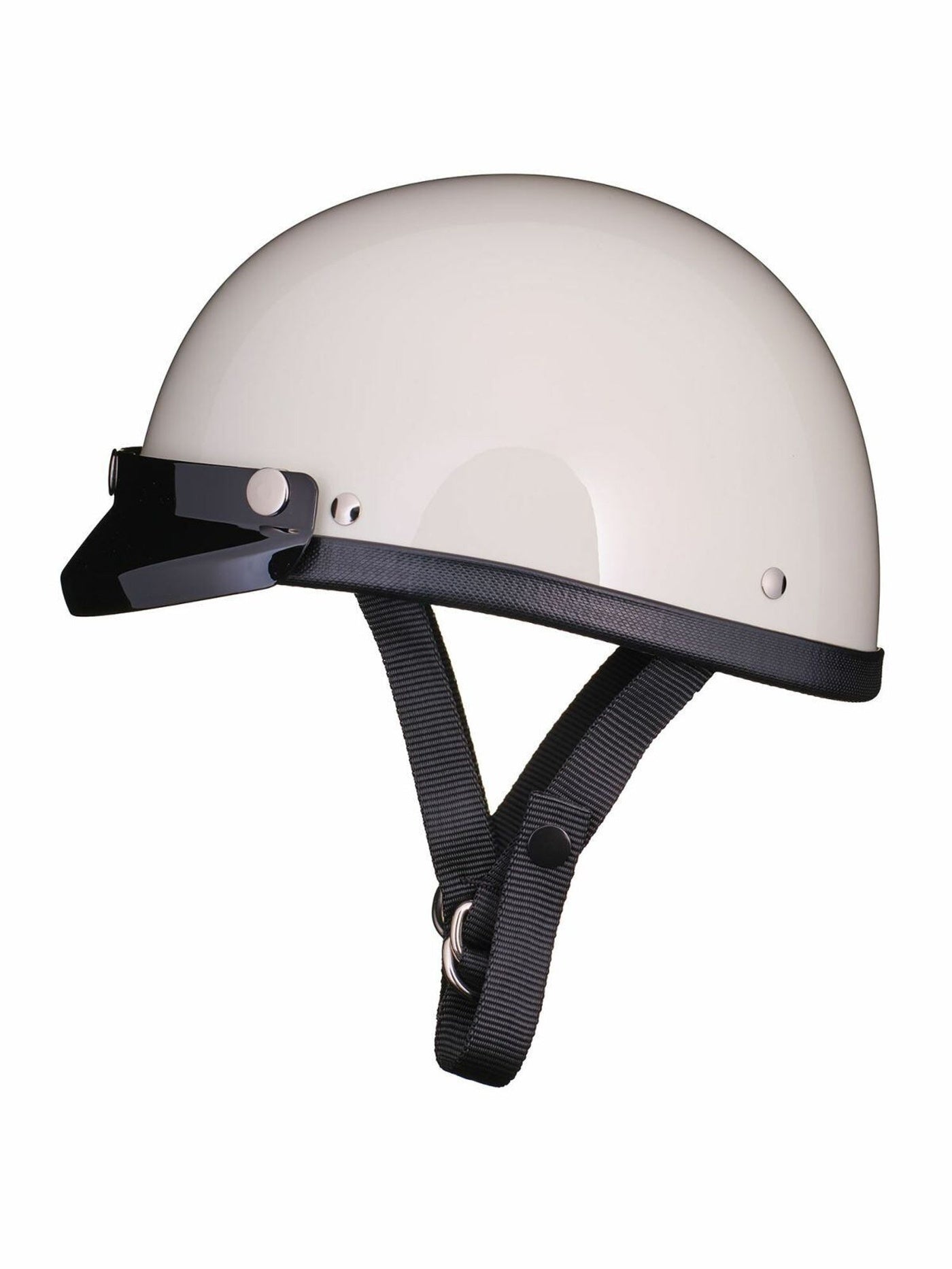 TT&CO. | EAGLE ROAD HALF HELMET IVORY with MINI VISOR BLACK