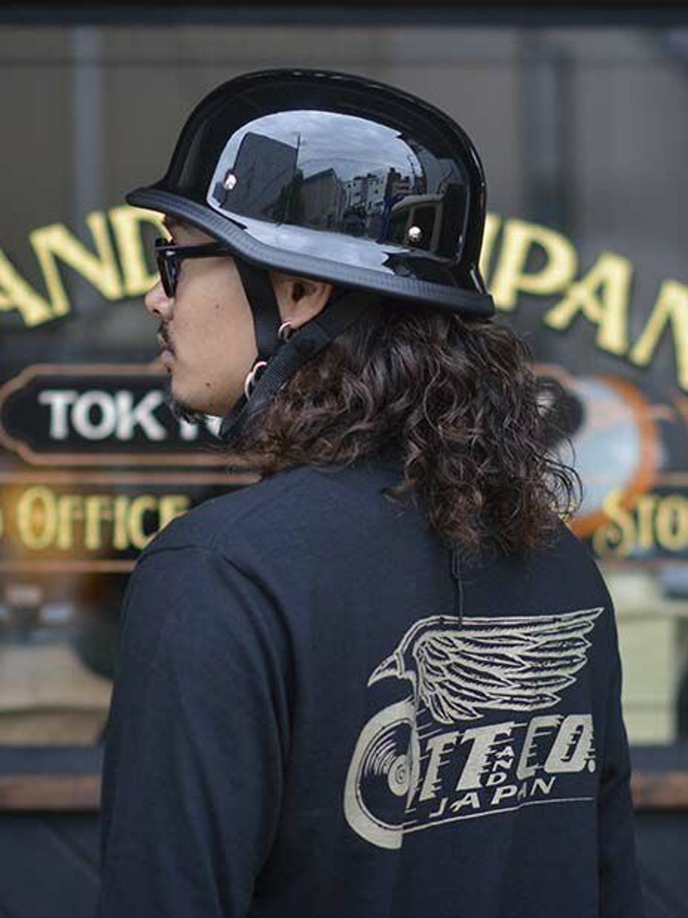TT&CO. | USA GERMAN HALF HELMET BLACK