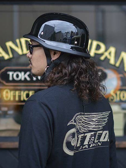 TT&CO. | USA GERMAN HALF HELMET BLACK