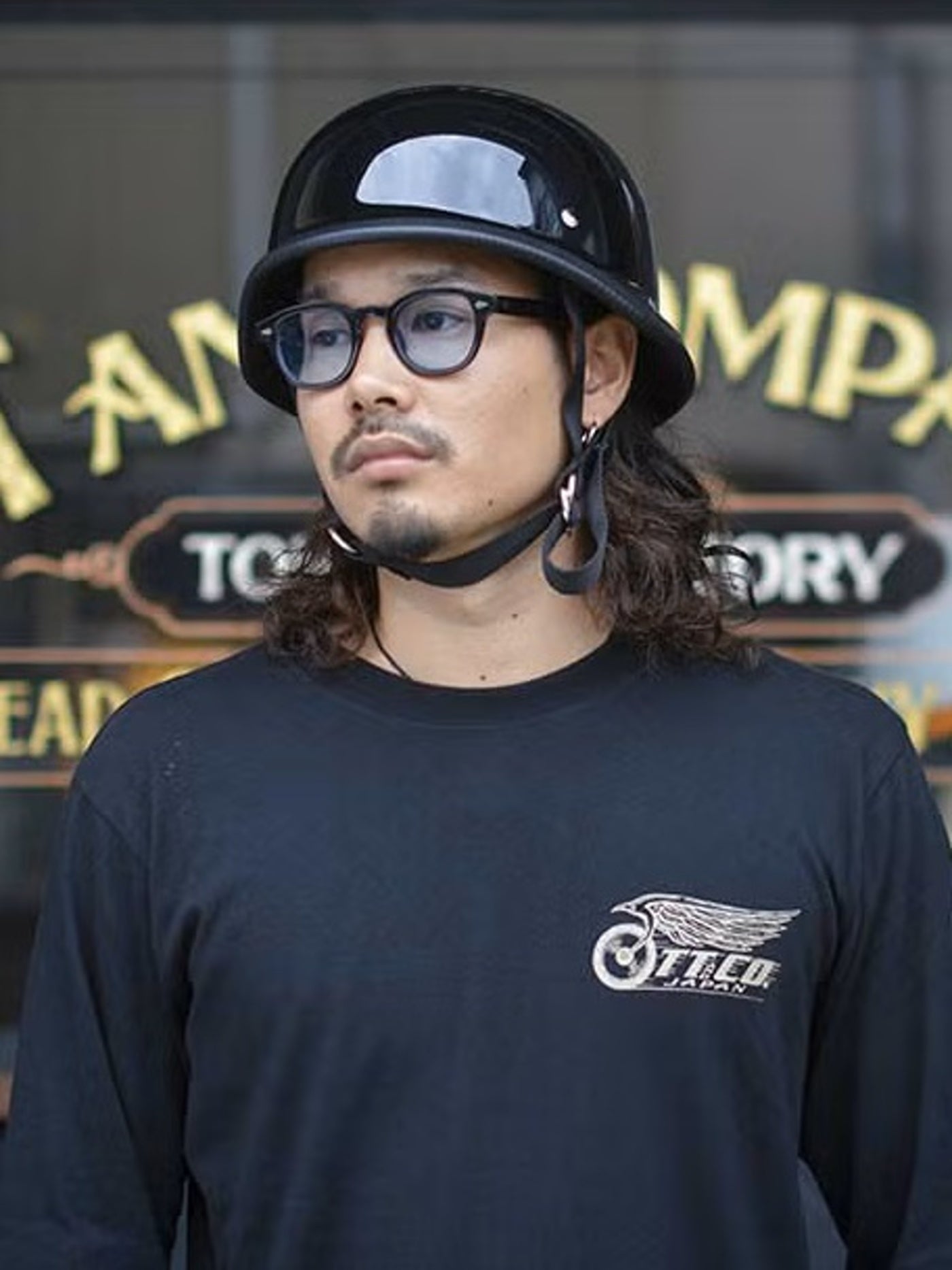 TT&CO. | USA GERMAN HALF HELMET BLACK