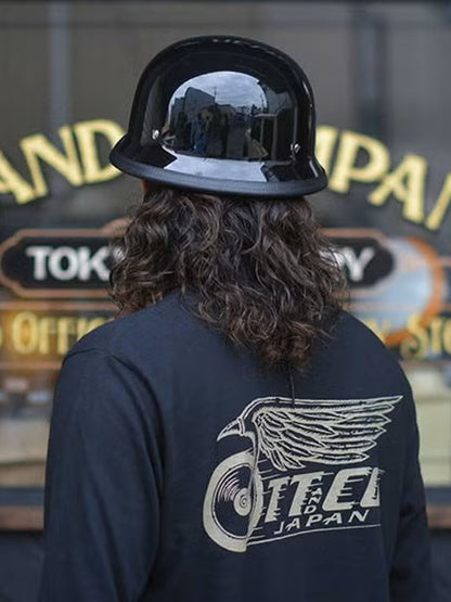 TT&CO. | USA GERMAN HALF HELMET BLACK