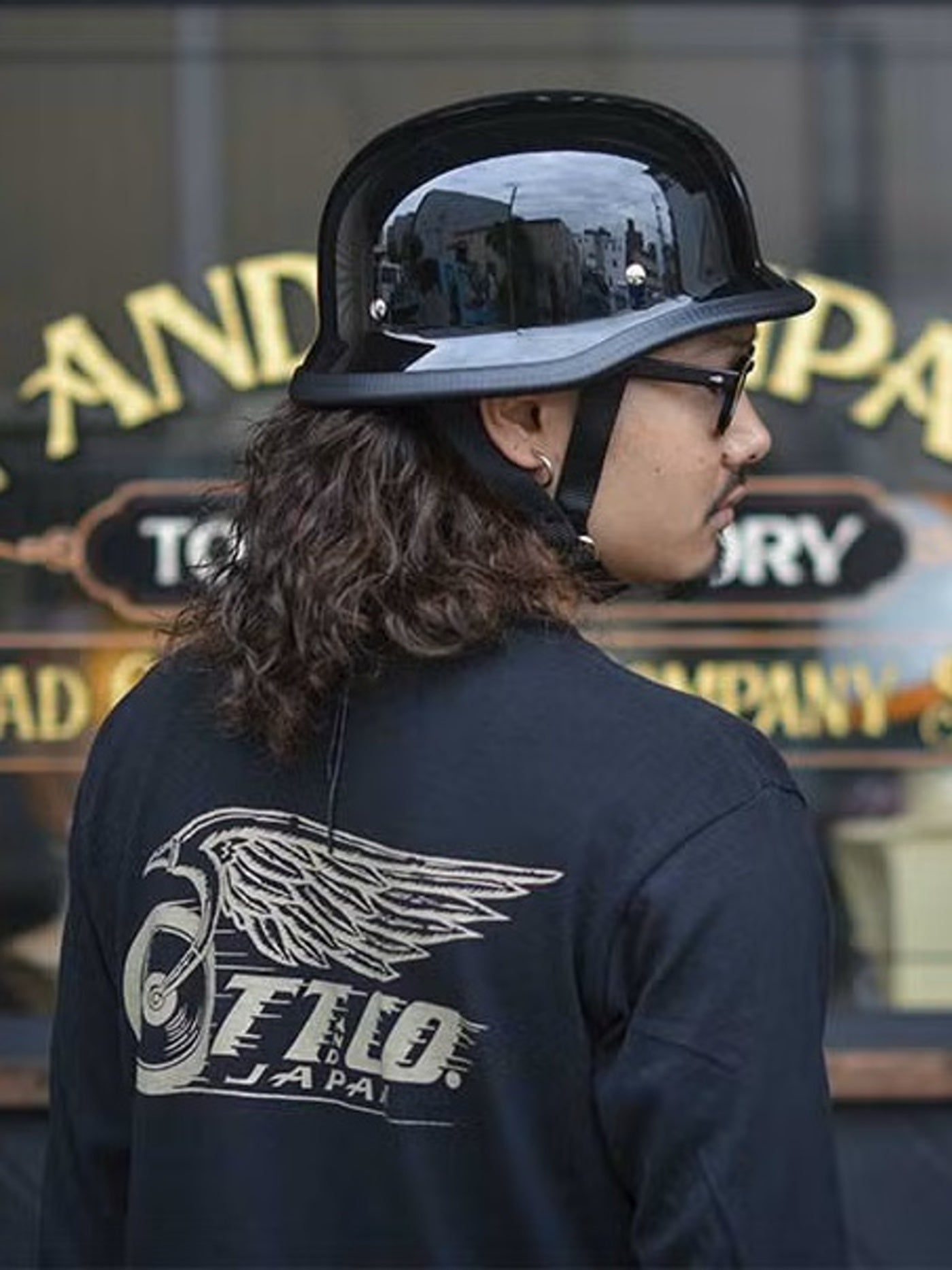 TT&CO. | USA GERMAN HALF HELMET BLACK