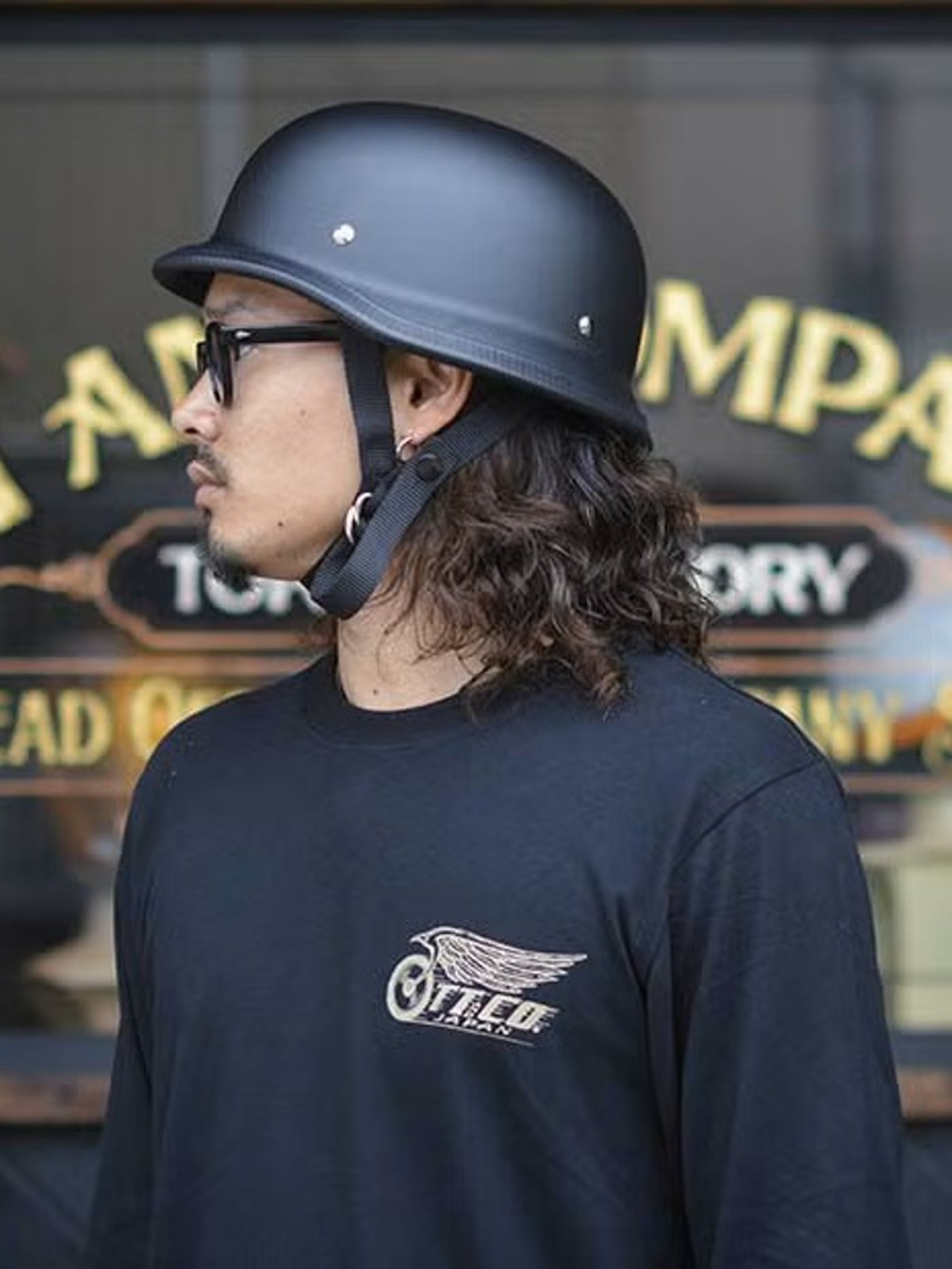 TT&CO. | USA GERMAN HALF HELMET SEMI GLOSS BLACK