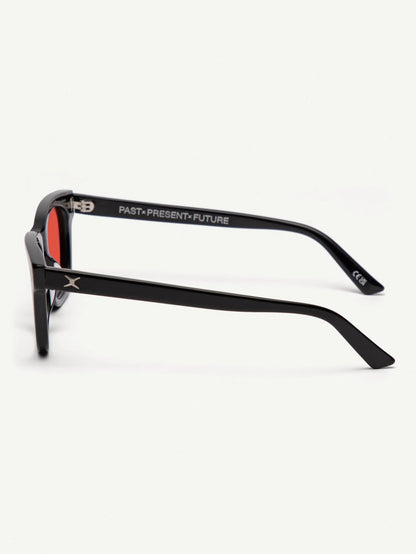 DECADE EYEWEAR | BIG EARL 50s - GLOSS BLACK/RED
