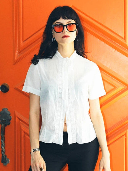 DECADE EYEWEAR | BIG EARL 50s - GLOSS BLACK/RED