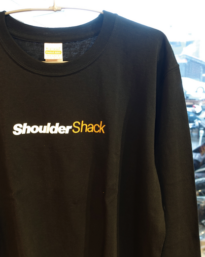 Shoulder Shack Adult logo LONG SLEEVE T Black