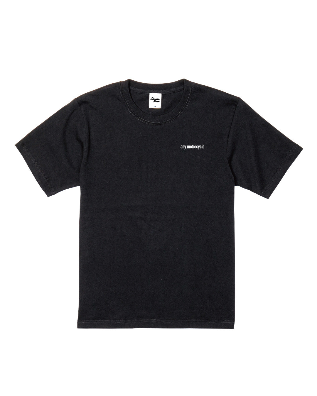 any motorcycle 刺繍ロゴTシャツ/Black