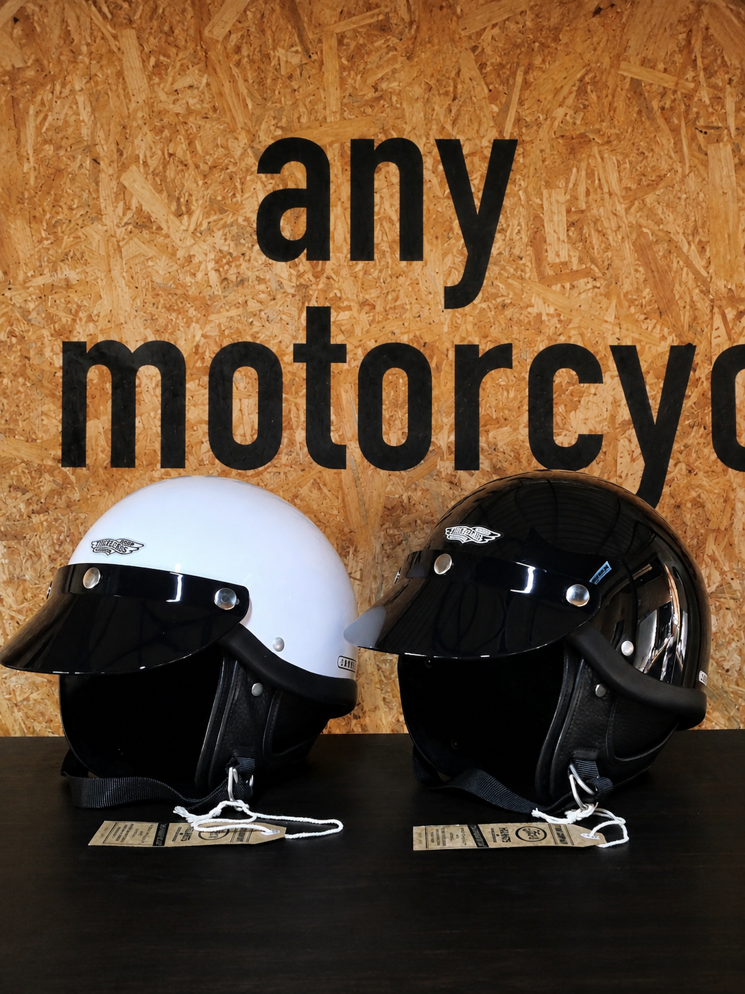 TT&CO.【any motorcycle別注 】FiberGlass Customshop SHORTY BLACK RUBBER TRIM