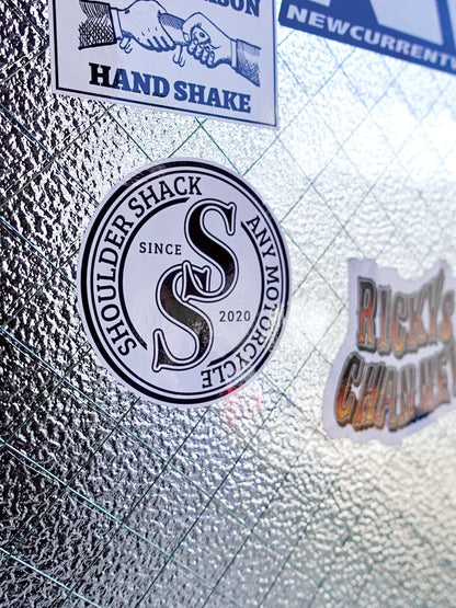 SHOULDER SHACK SOUVENIR STICKER - SSサークルロゴ