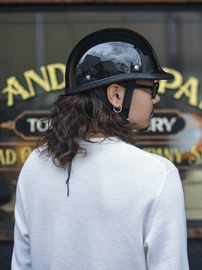 TT&CO. | USA JOCKEY BLACK HALF HELMET