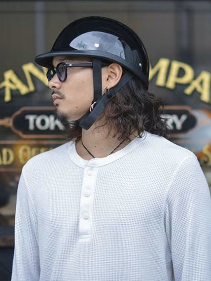 TT&CO. | USA JOCKEY BLACK HALF HELMET