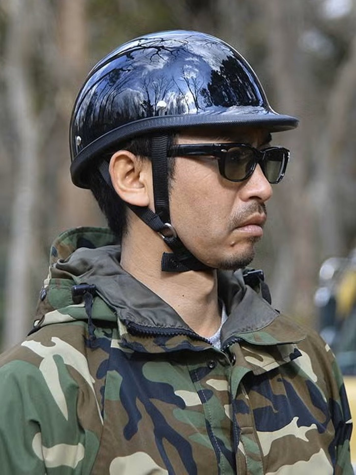 TT&CO. | USA JOCKEY BLACK HALF HELMET