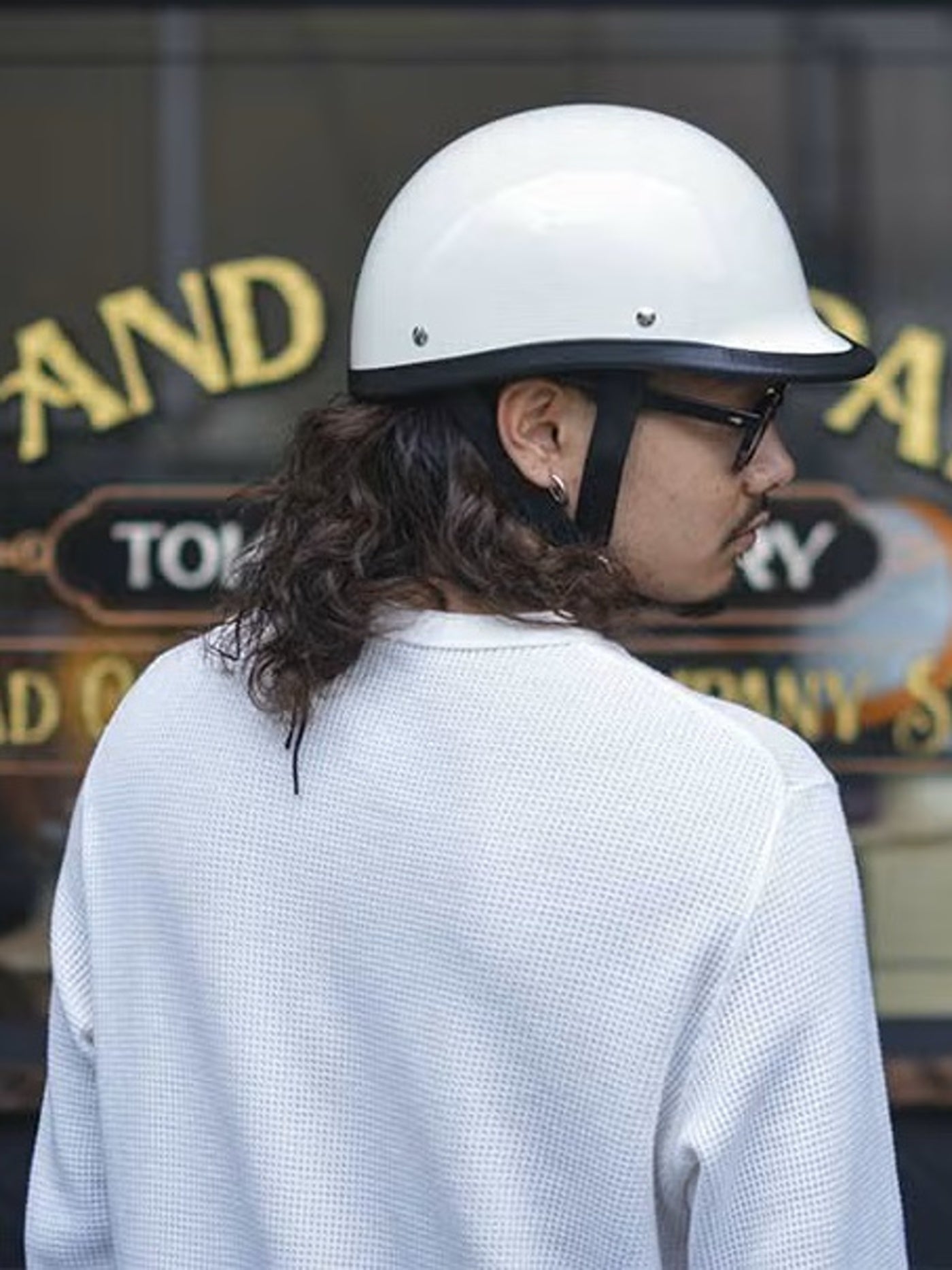TT&CO. | USA JOCKEY IVORY HALF HELMET