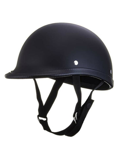 TT&CO. | USA JOCKEY MATT BLACK HALF HELMET