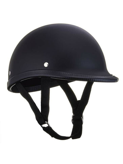 TT&CO. | USA JOCKEY MATT BLACK HALF HELMET