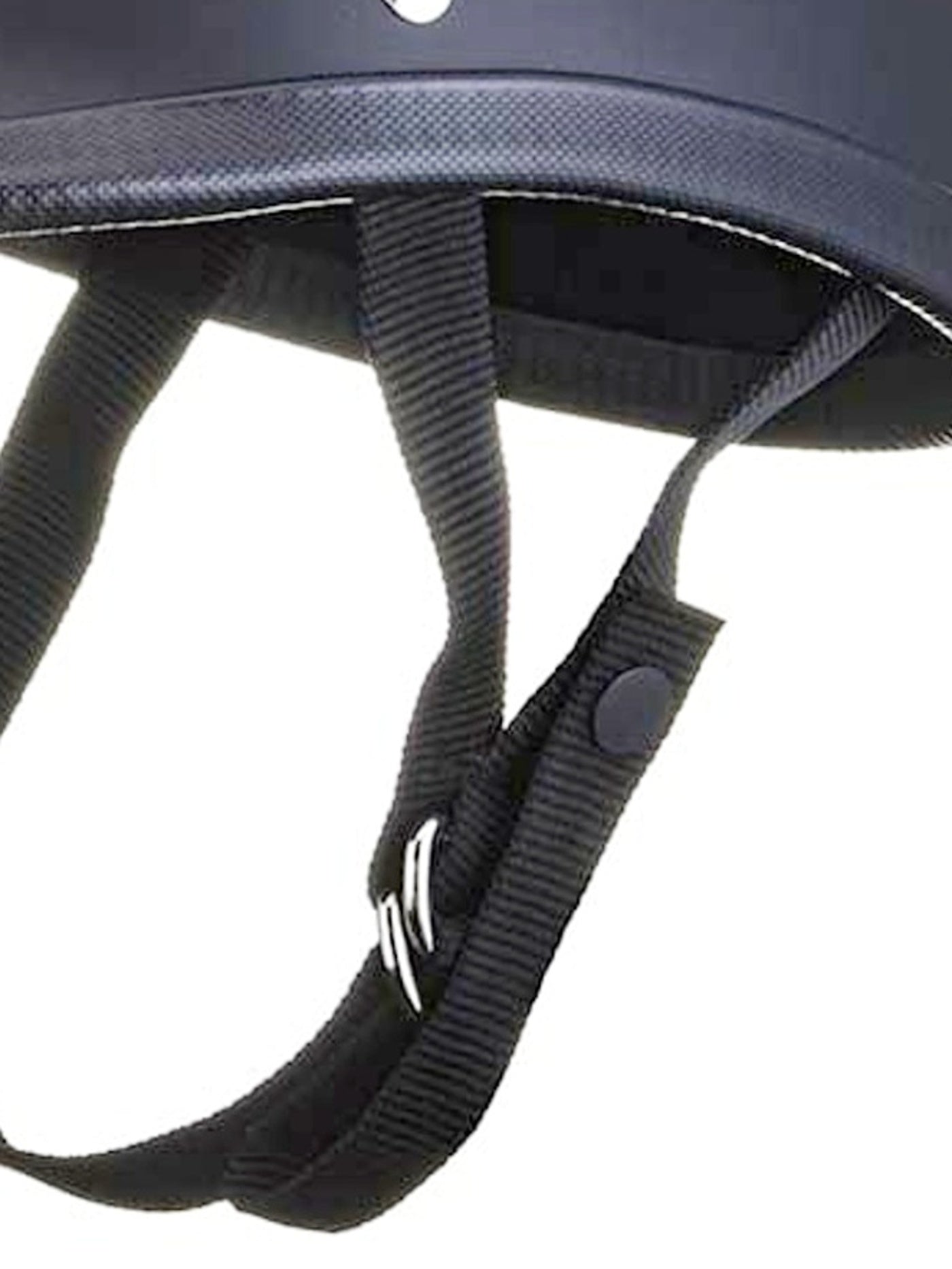 TT&CO. | USA JOCKEY MATT BLACK HALF HELMET