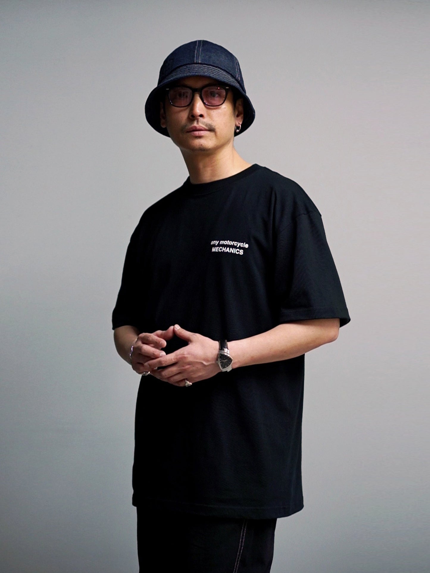 any mc MECHANICS T-Shirts - Black