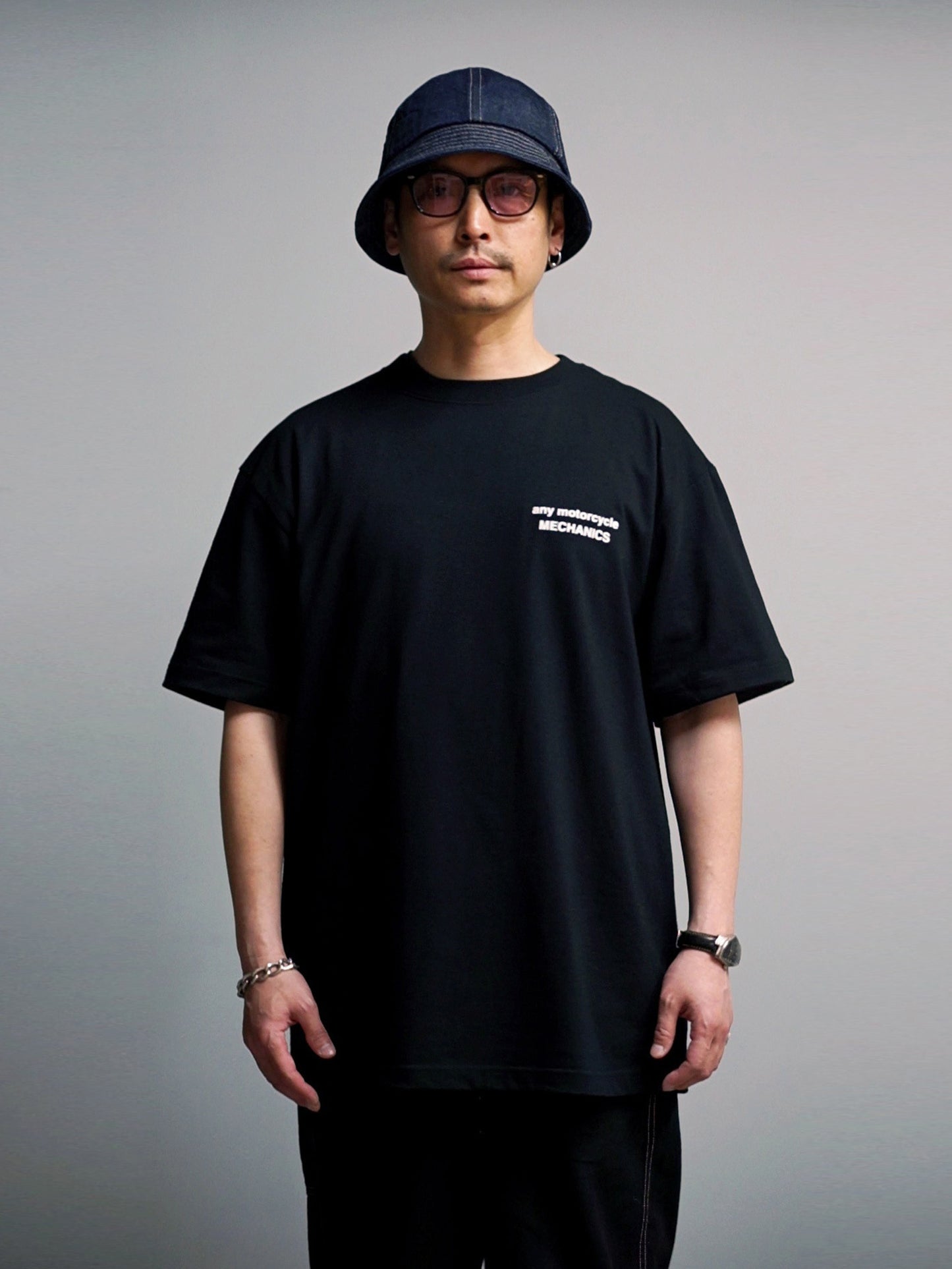 any mc MECHANICS T-Shirts - Black