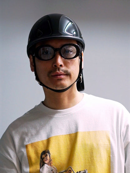TT&CO. | USA JOCKEY BLACK HALF HELMET