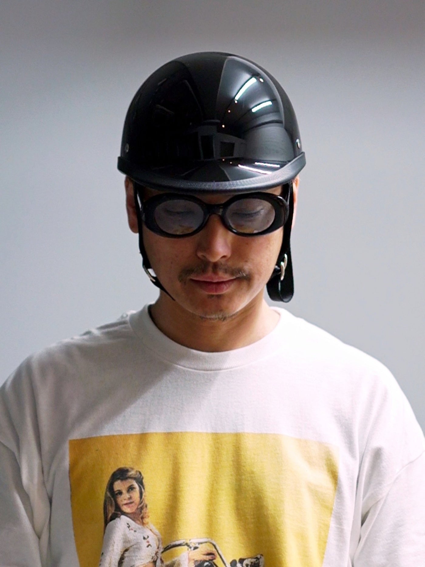 TT&CO. | USA JOCKEY BLACK HALF HELMET