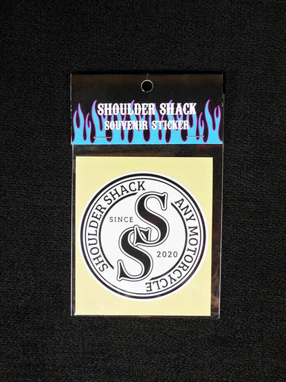 SHOULDER SHACK SOUVENIR STICKER - SSサークルロゴ