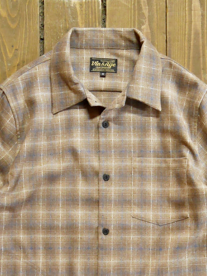Vin&Age | TYPE VSL12_26 OMBRE CHECK SHIRT - Beige