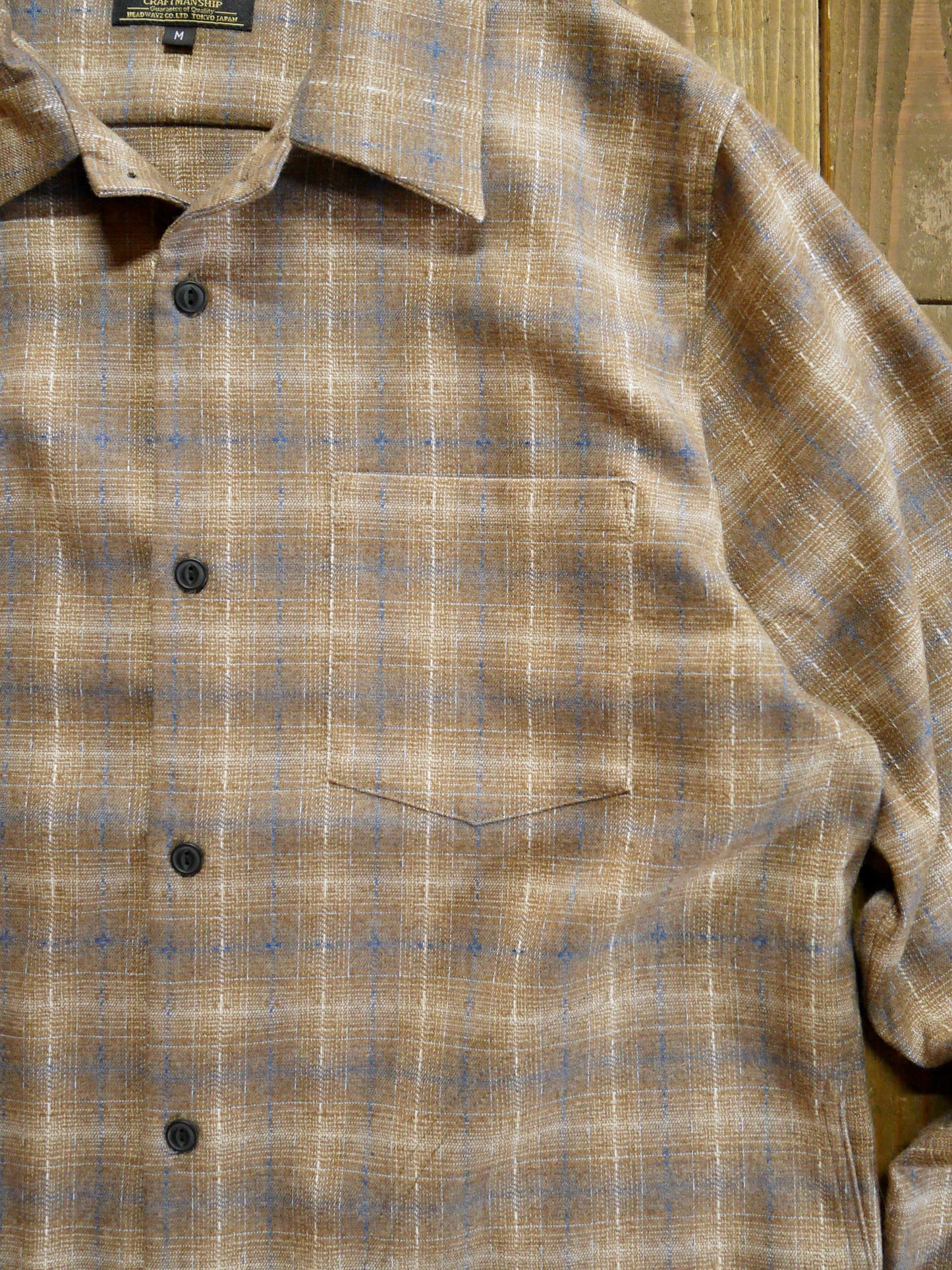 Vin&Age | TYPE VSL12_26 OMBRE CHECK SHIRT - Beige