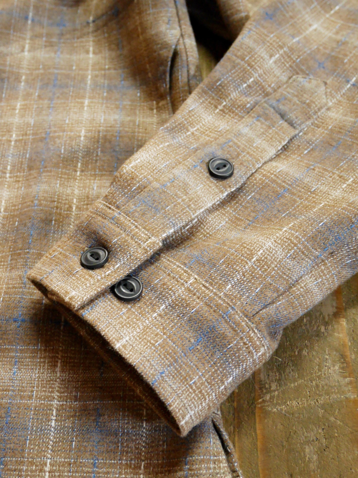 Vin&Age | TYPE VSL12_26 OMBRE CHECK SHIRT - Beige