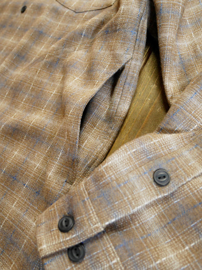 Vin&Age | TYPE VSL12_26 OMBRE CHECK SHIRT - Beige