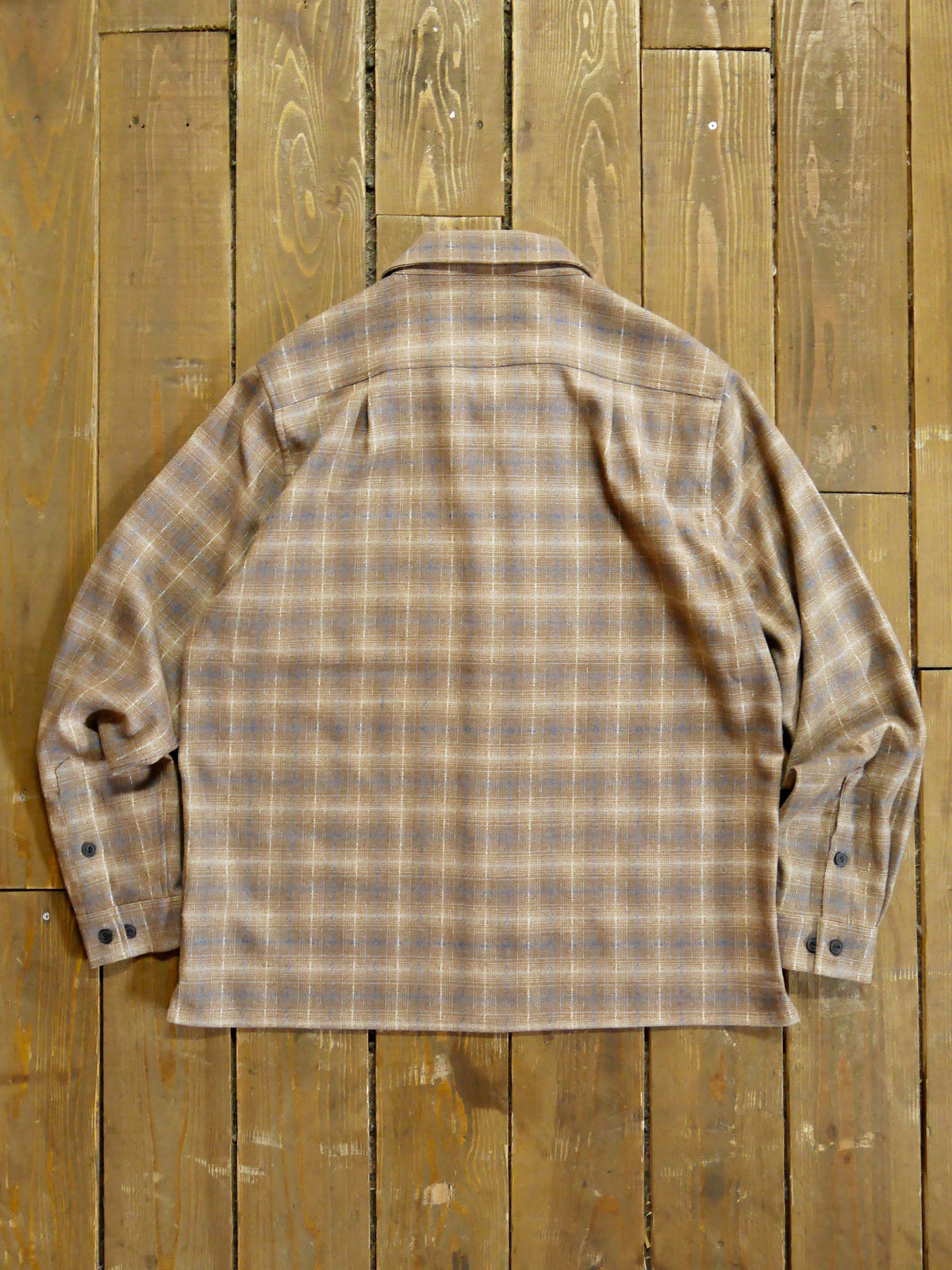 Vin&Age | TYPE VSL12_26 OMBRE CHECK SHIRT - Beige