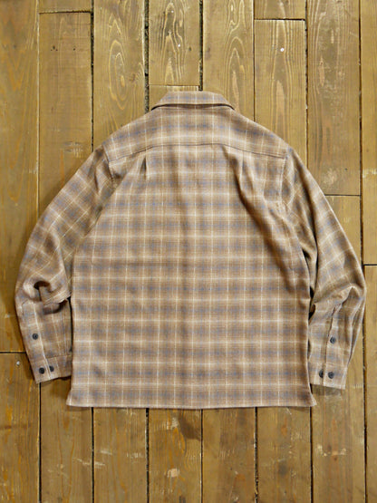 Vin&Age | TYPE VSL12_26 OMBRE CHECK SHIRT - Beige