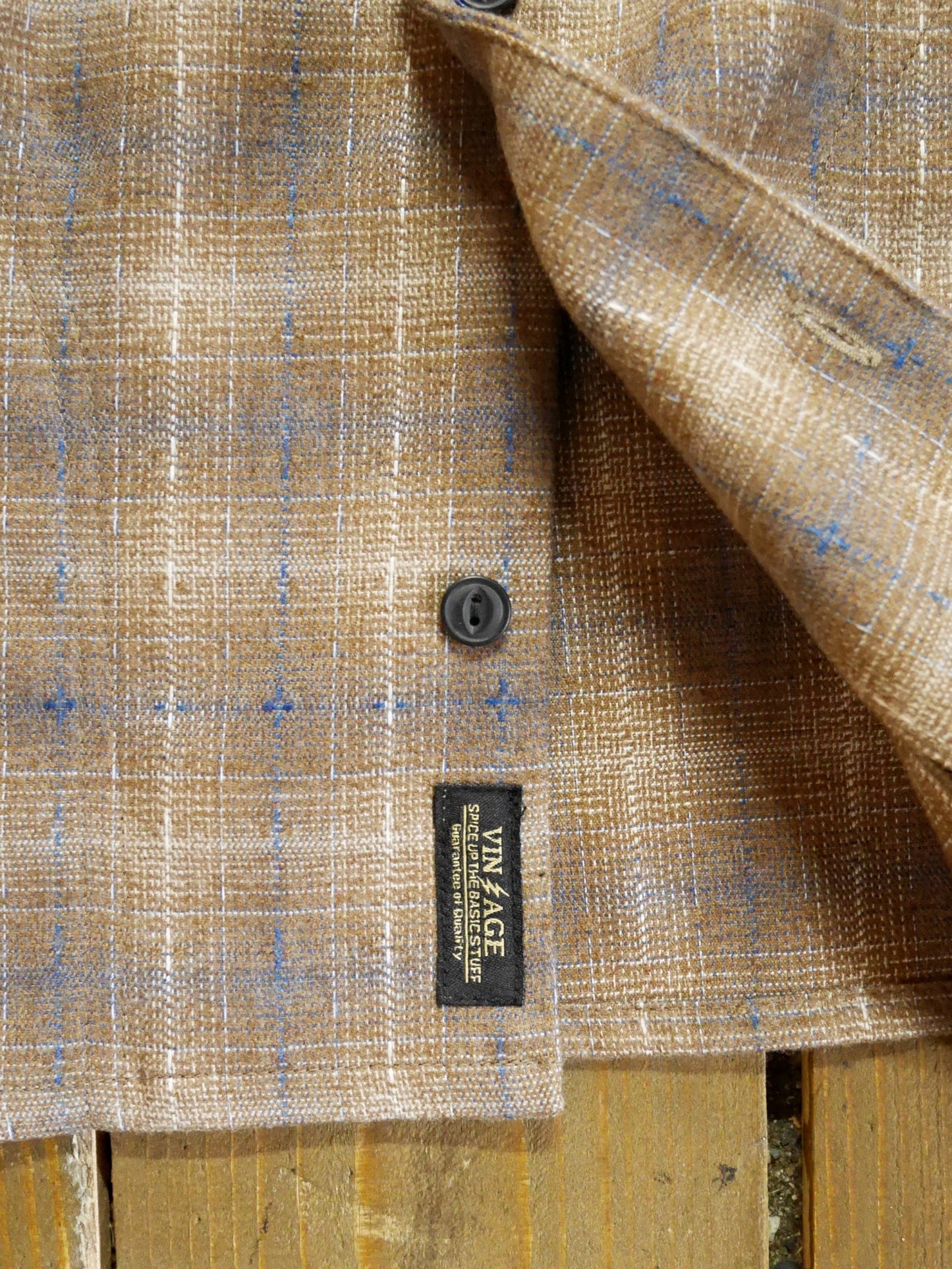 Vin&Age | TYPE VSL12_26 OMBRE CHECK SHIRT - Beige