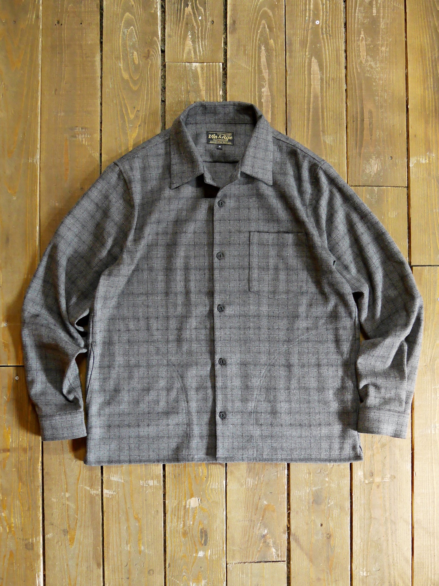 Vin&Age | TYPE VSL12_26 OMBRE CHECK SHIRT - Gray