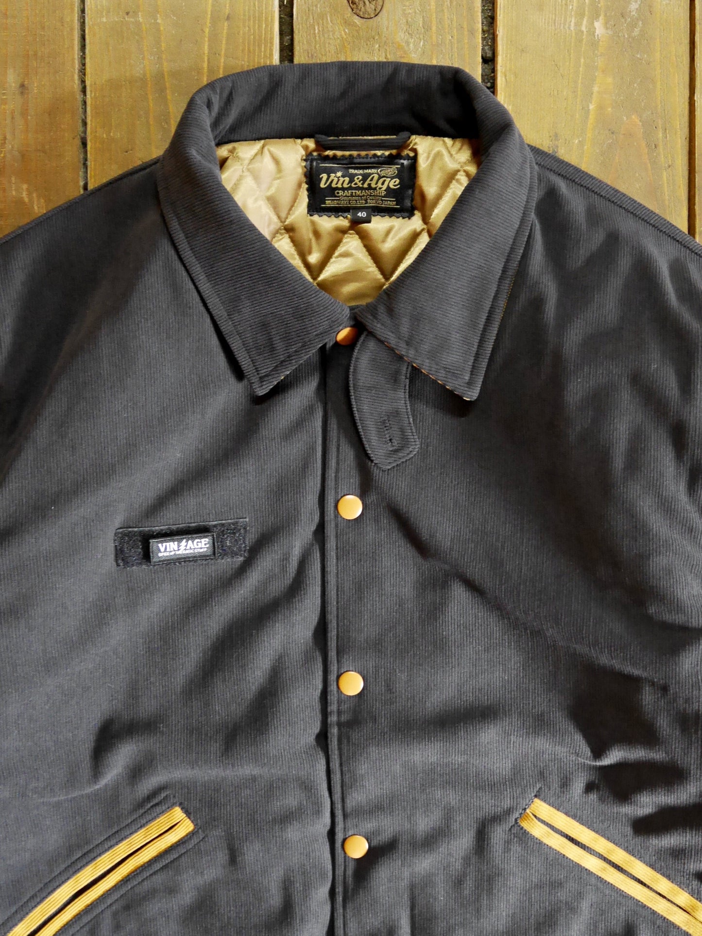 Vin&Age | TYPE VTJ9 LETTERMAN JK - Dark Gray/Mustard