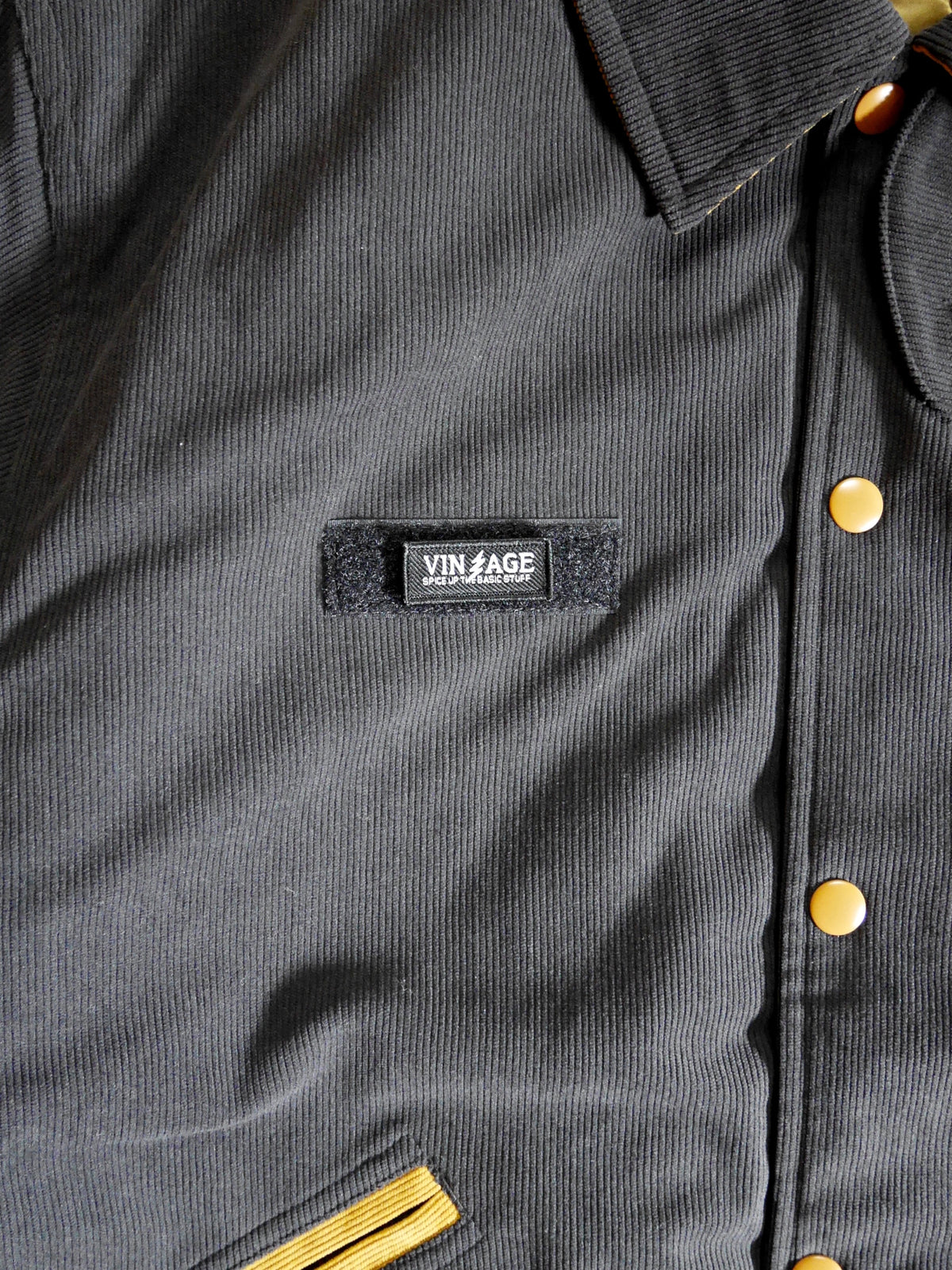 Vin&Age | TYPE VTJ9 LETTERMAN JK - Dark Gray/Mustard
