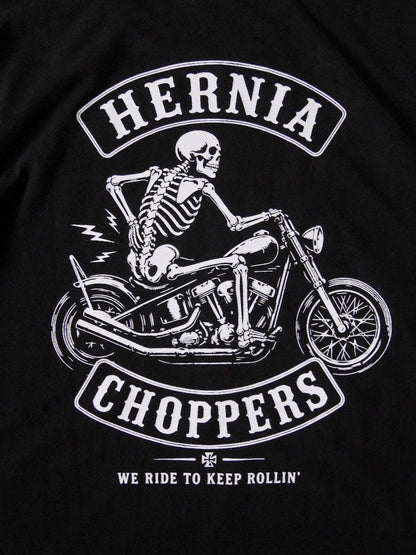 FORNOW | HERNIA CHOPPERS "KEEP ROLLIN" TEE - Black
