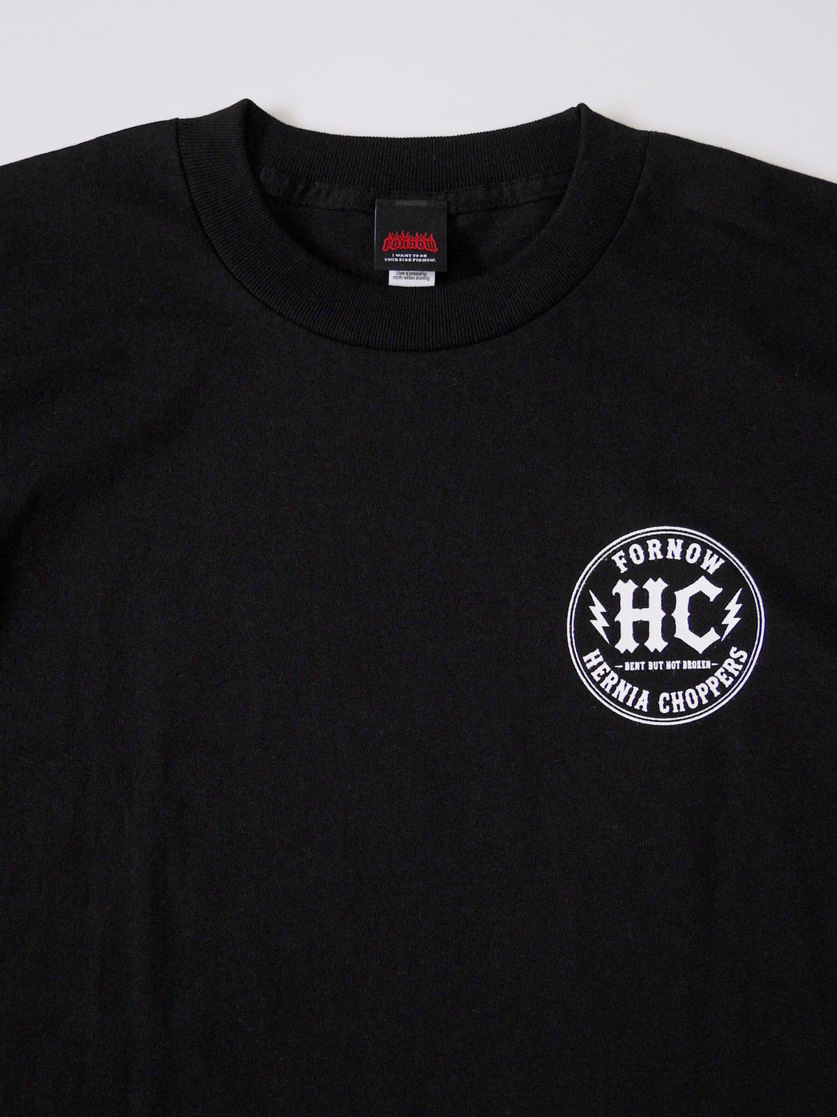 FORNOW | HERNIA CHOPPERS "BACKBONE" TEE - Black