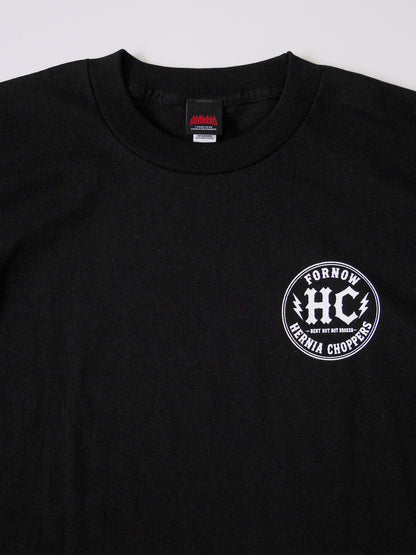 FORNOW | HERNIA CHOPPERS "BACKBONE" TEE - Black