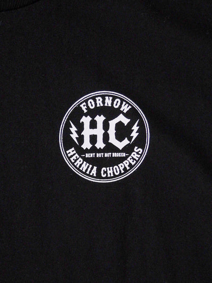 FORNOW | HERNIA CHOPPERS "BACKBONE" TEE - Black