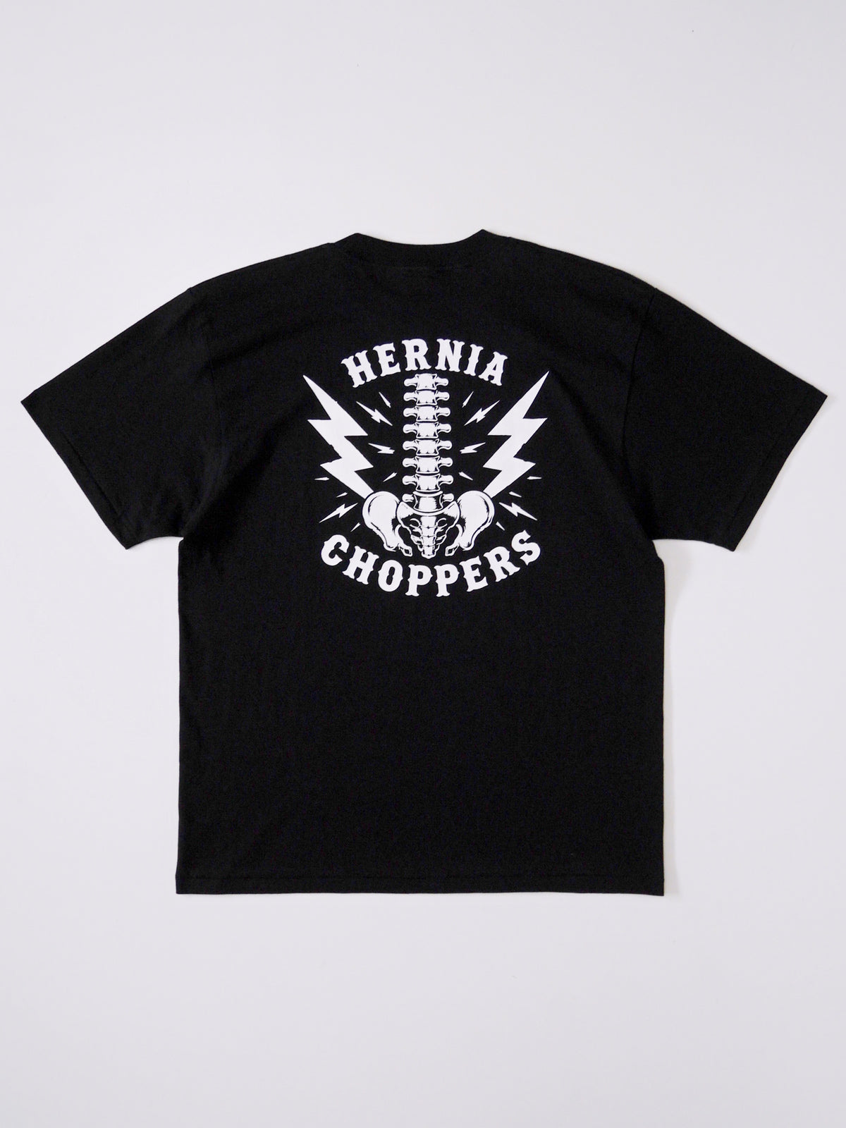 FORNOW | HERNIA CHOPPERS "BACKBONE" TEE - Black