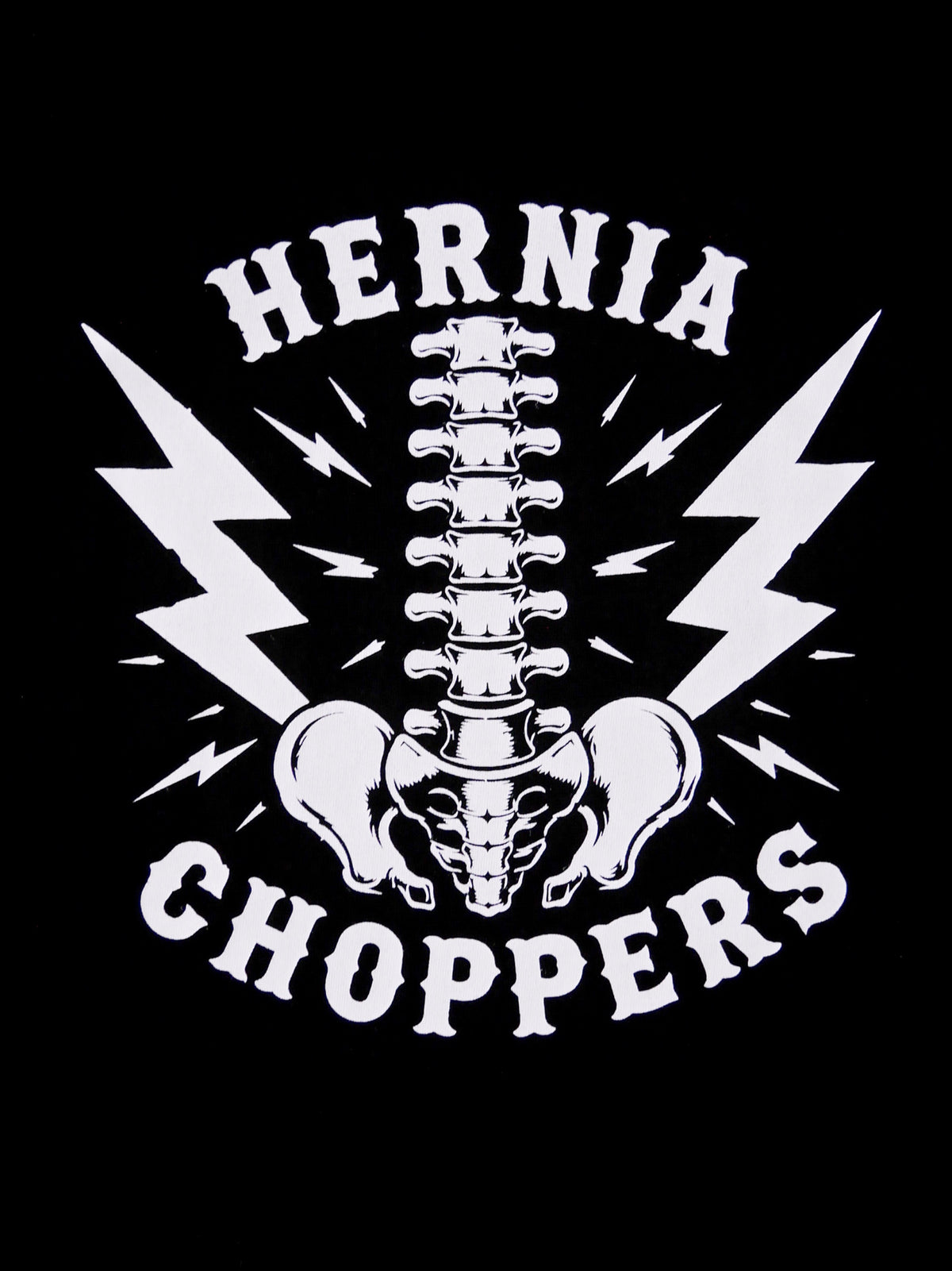 FORNOW | HERNIA CHOPPERS "BACKBONE" TEE - Black