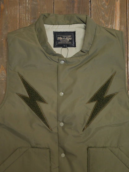 Vin&Age | TYPE VTJ11 NYLON PUFFER VEST - Khaki