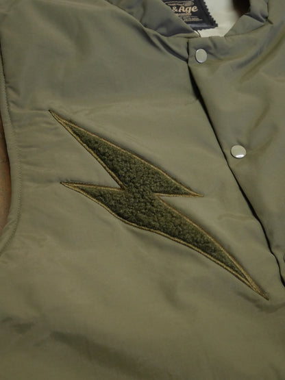 Vin&Age | TYPE VTJ11 NYLON PUFFER VEST - Khaki