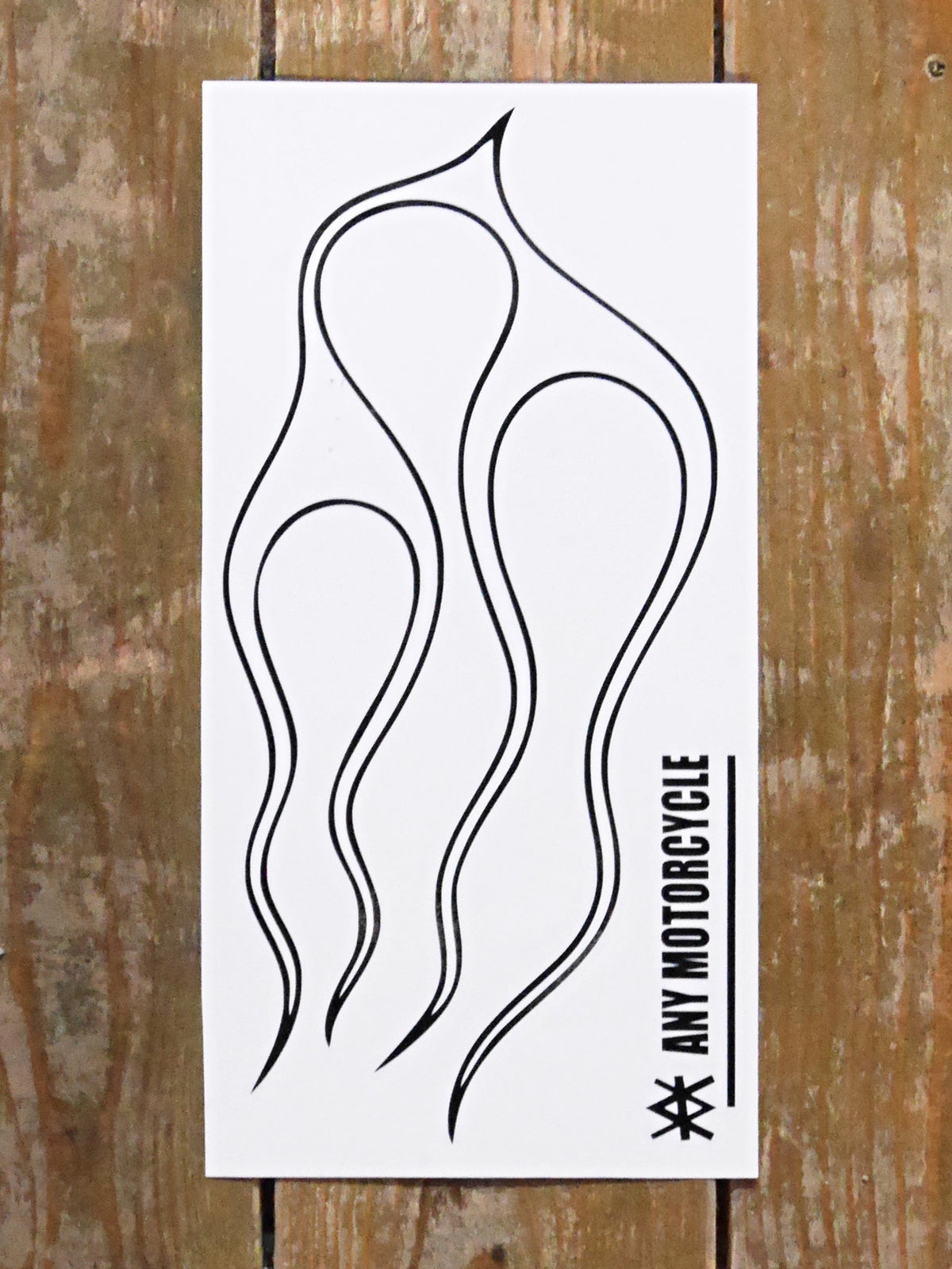 Flames Tank Decal - Matte 2