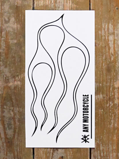 Flames Tank Decal - Matte 2