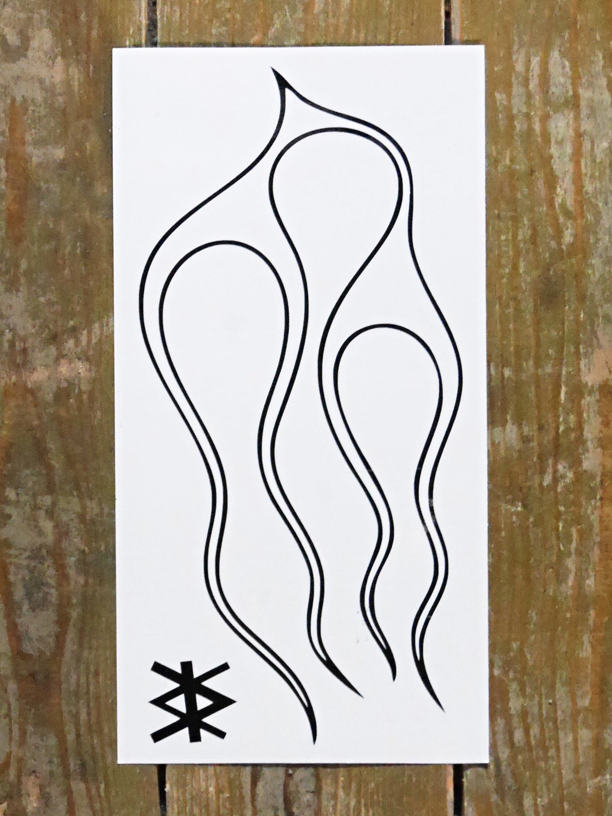 Flames Tank Decal - Gloss 2