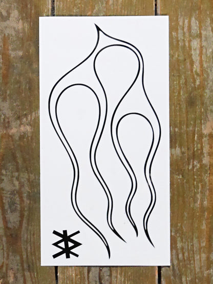 Flames Tank Decal - Gloss 2